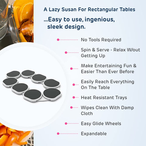 Heat-resistant tray ready to move hot dishes from oven to table.