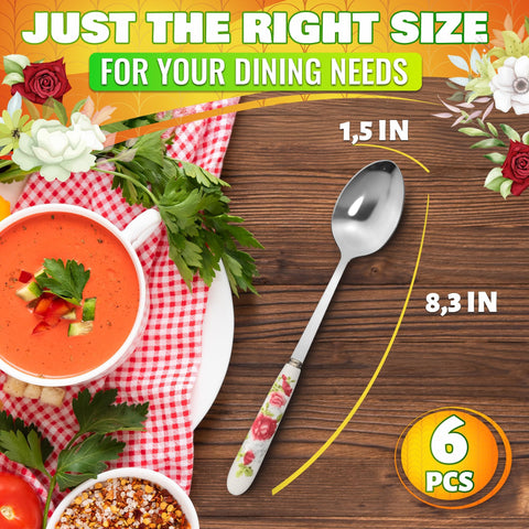 The Little Green Change 8.3-inch spoon with mirror finish enhances both casual and formal dining.