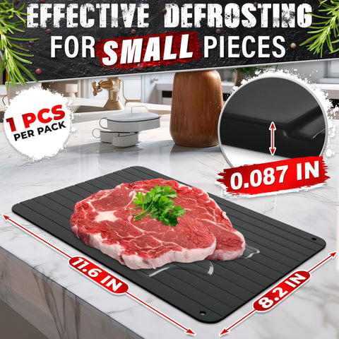 The Little Green Change defrost tray with non-stick surface for easy cleanup
