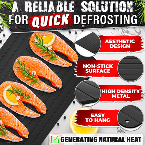 The Little Green Change defrosting tray spacious surface for multiple items