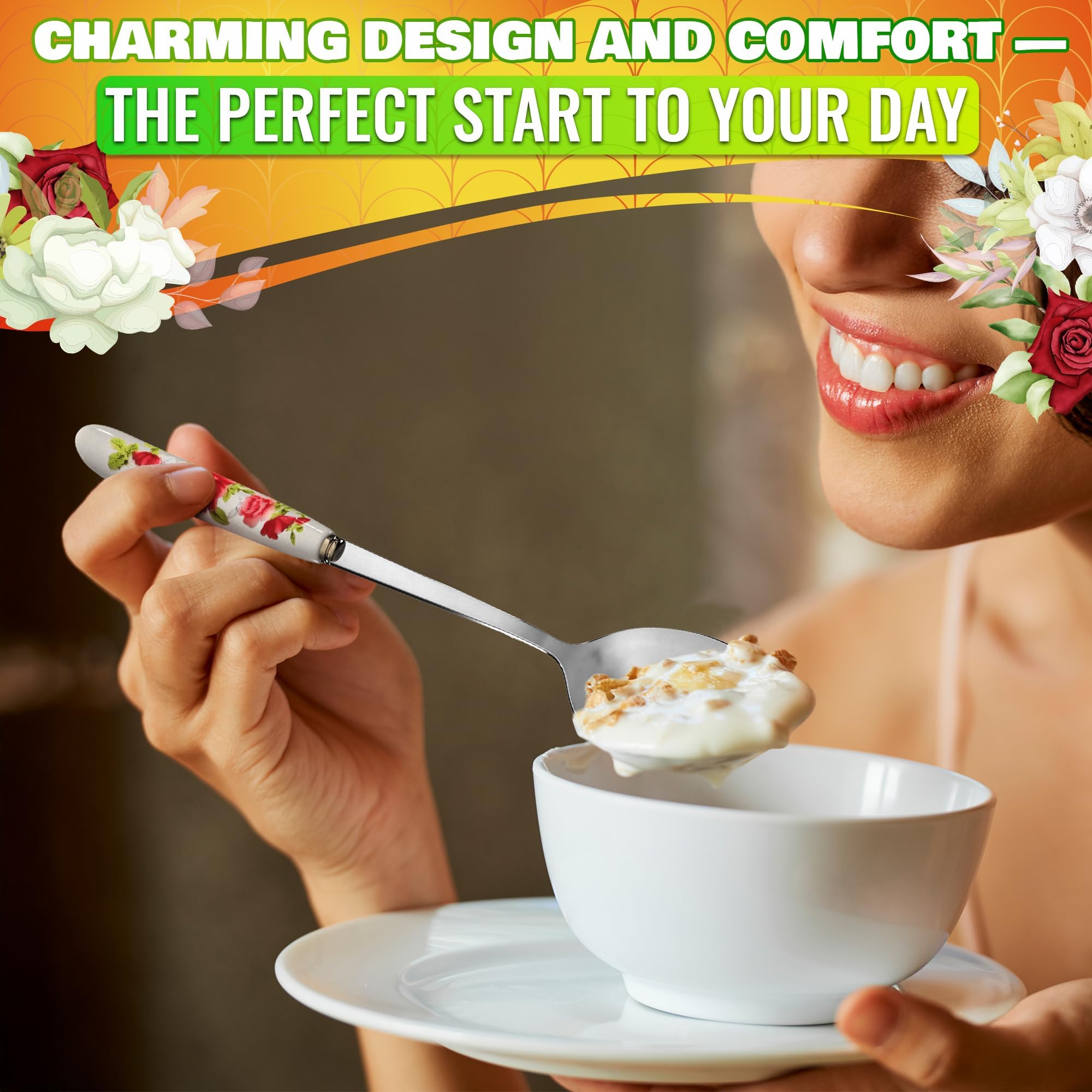 The Little Green Change elegant silverware adds charm to everyday meals and special occasions.