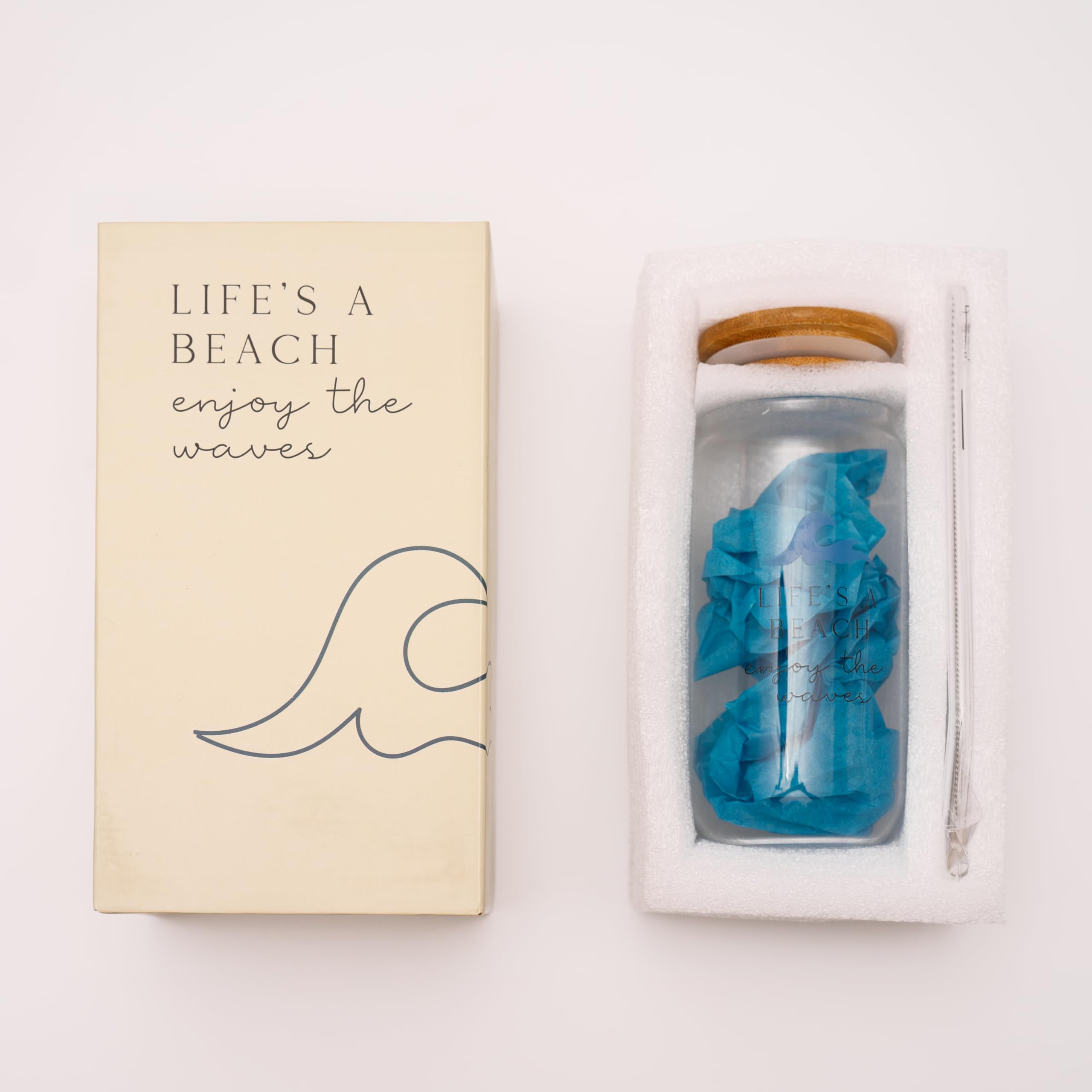 The Love Crate Co. Ocean Gifts packaging wrap keeps items pristine for gifting.