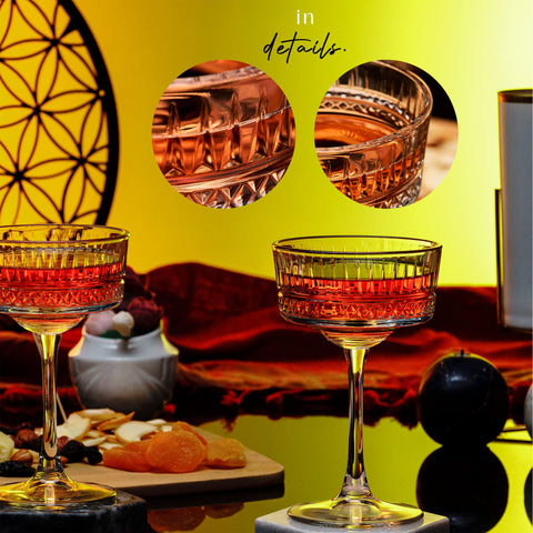 The Mask El Turko gift ready coupe glasses in premium box