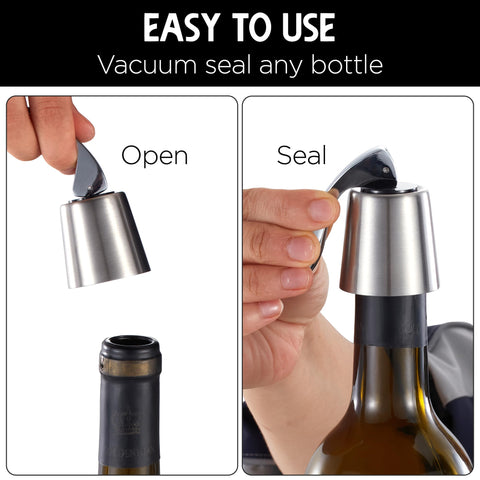 The ONLY GIFT WORTH GIVING champagne stopper preserves sparkling wine bubbles.