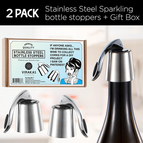 The ONLY GIFT WORTH GIVING elegant wine accessories set for wine lovers.