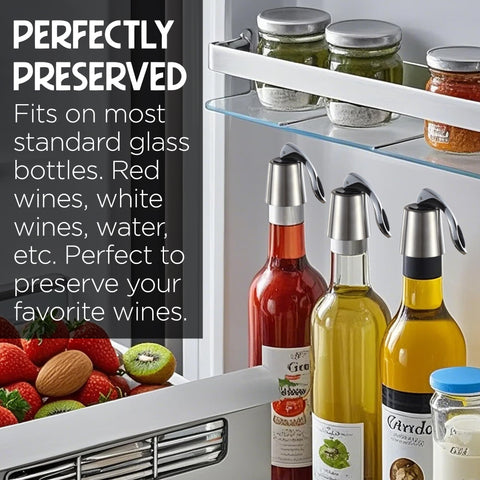 The ONLY GIFT WORTH GIVING premium bottle saver fits most bottles securely.