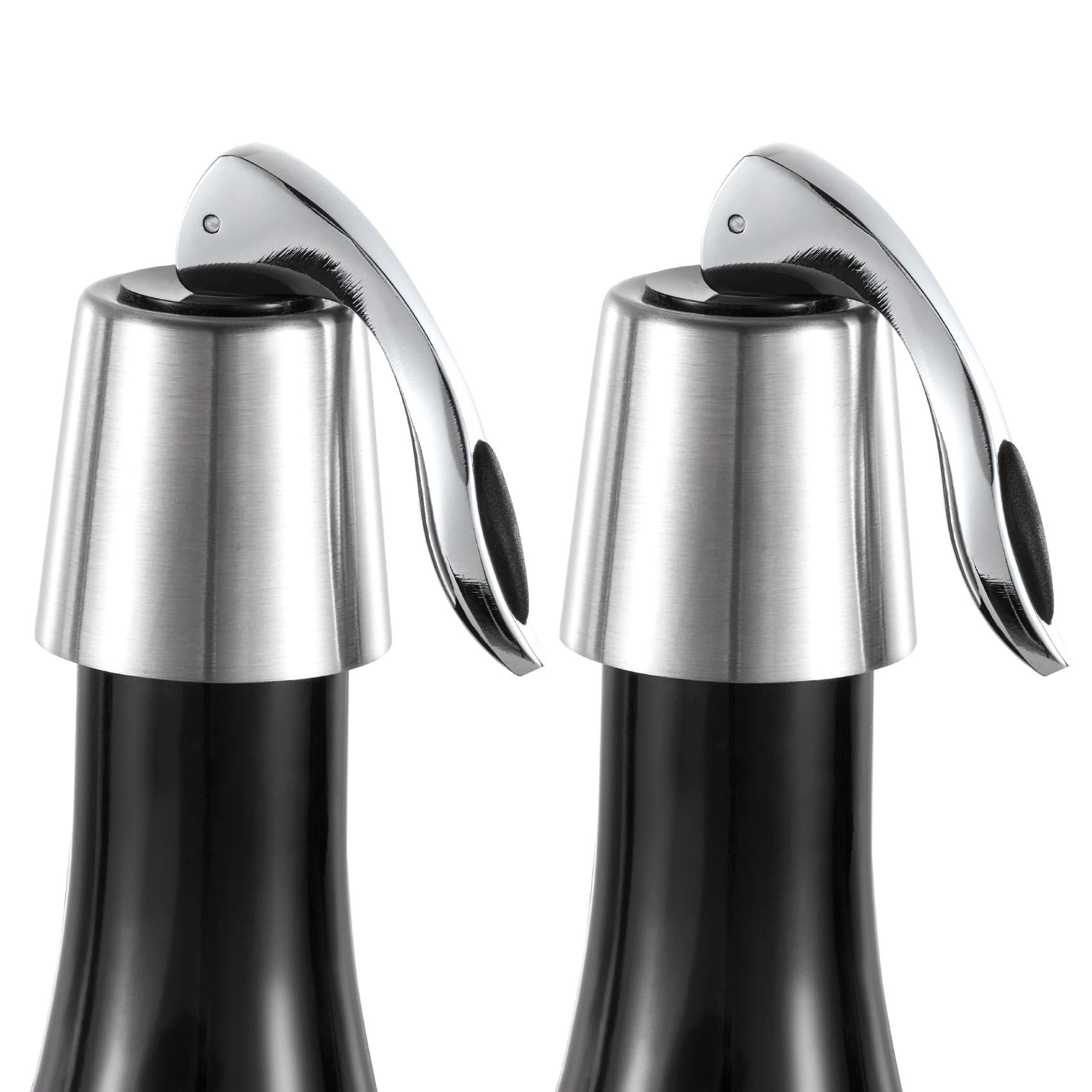 The ONLY GIFT WORTH GIVING stainless-steel bottle sealer keeps wine fresh longer.