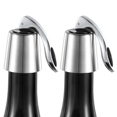 The ONLY GIFT WORTH GIVING stainless-steel bottle sealer keeps wine fresh longer.