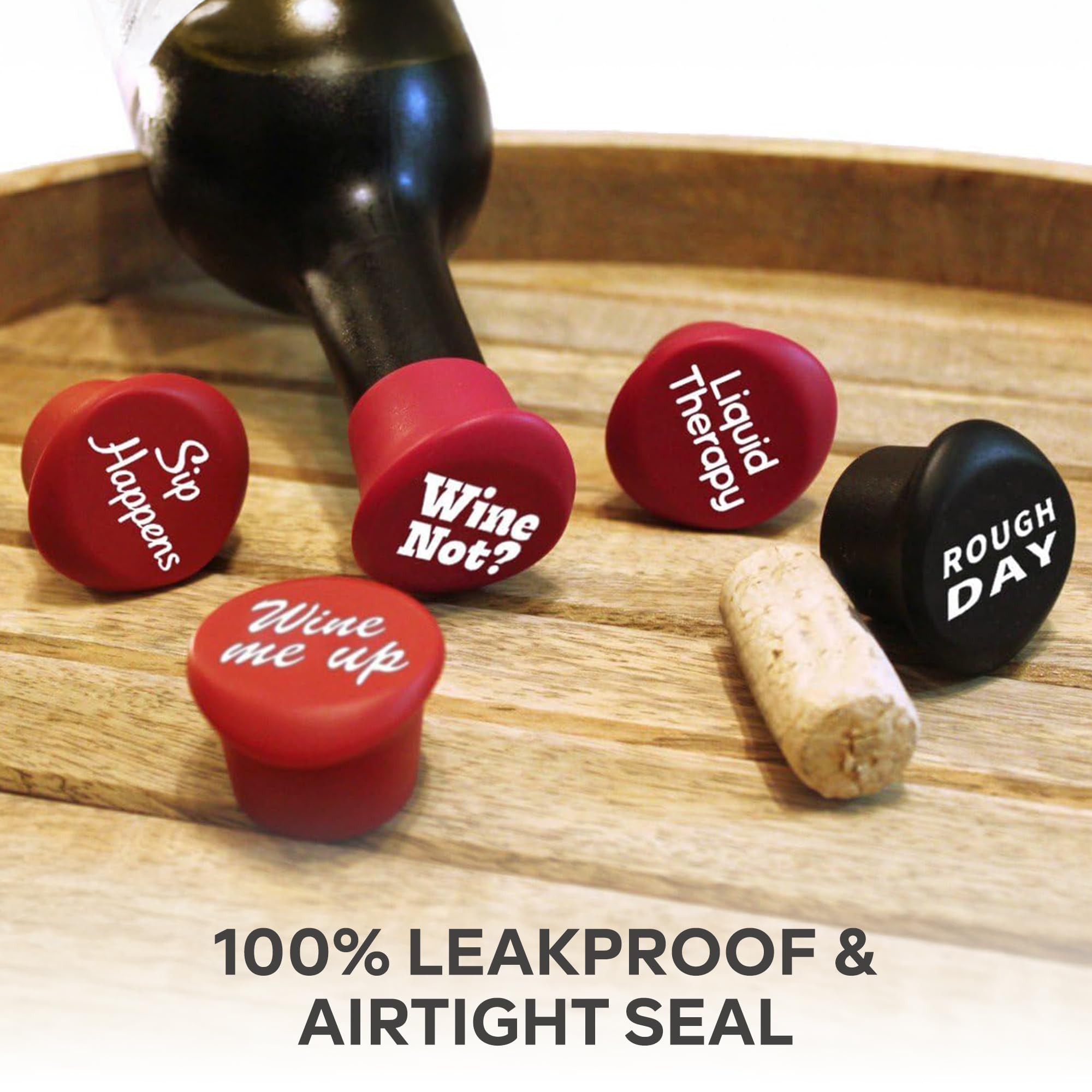 The ONLY GIFT WORTH GIVING wine stopper with airtight seal for flavor protection.