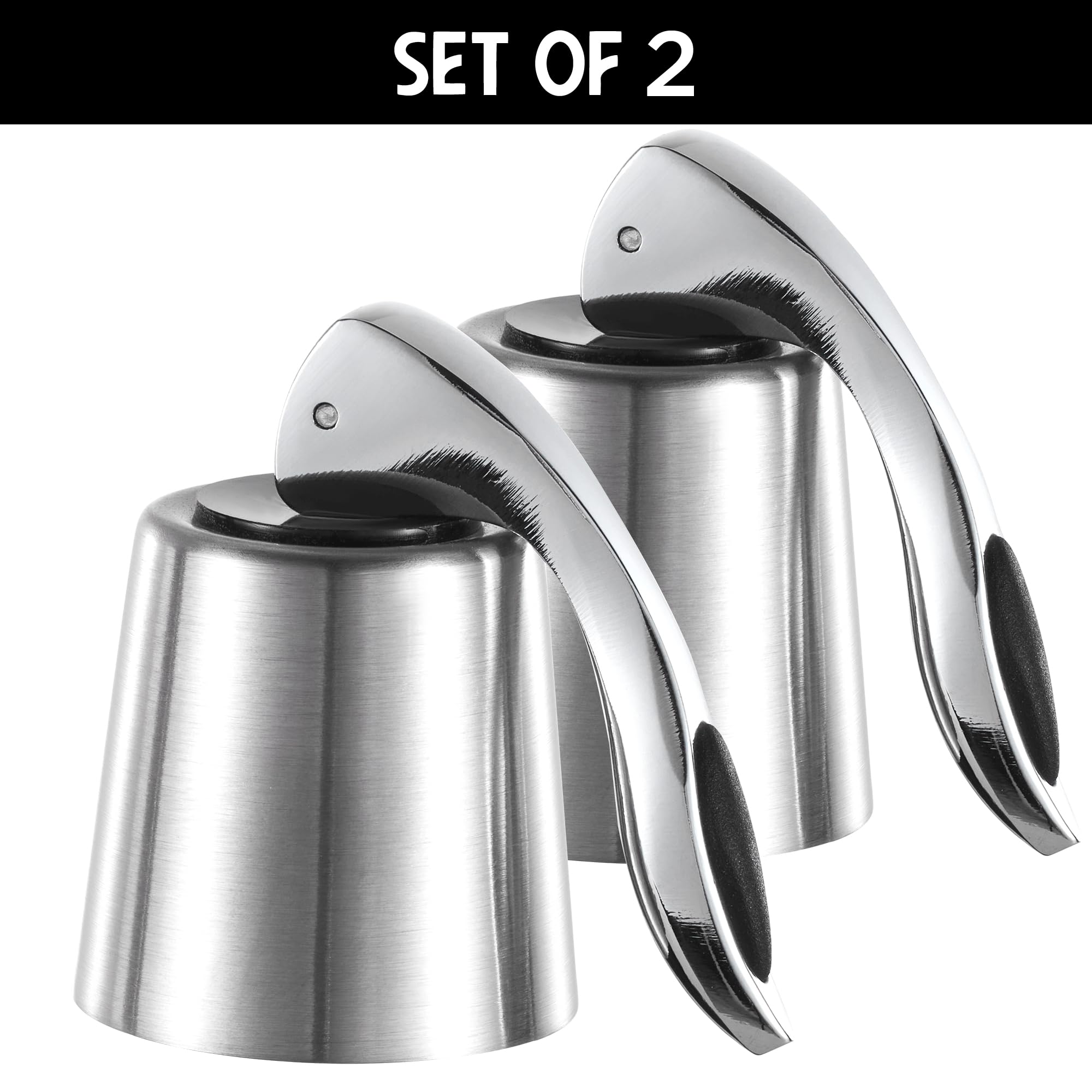 The ONLY GIFT WORTH GIVING wine topper provides an airtight seal to preserve bubbles.