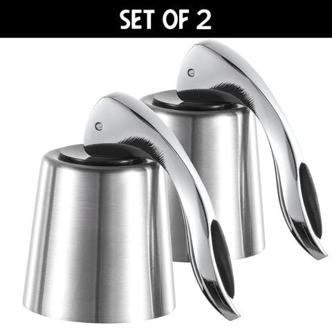 The ONLY GIFT WORTH GIVING wine topper provides an airtight seal to preserve bubbles.