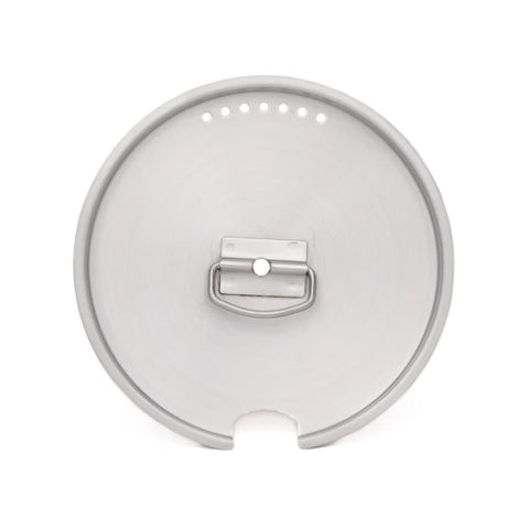 The Pathfinder School 304 stainless steel: durable camping-grade material.
