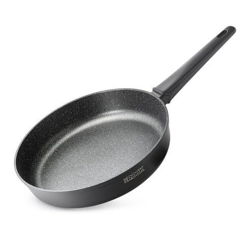 The Rock Soho 11-Inch pan front view highlighting compact design for small kitchens.