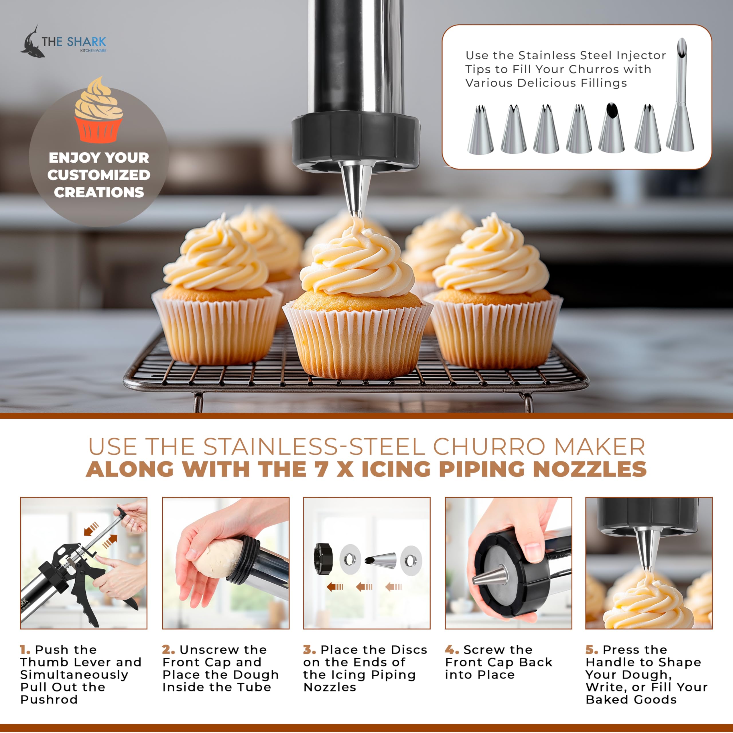 The Shark Kitchenware large capacity baking kit supports family gatherings and large batches.
