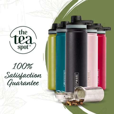 The Tea Spot Steepware 10% pledge highlights community wellness support.