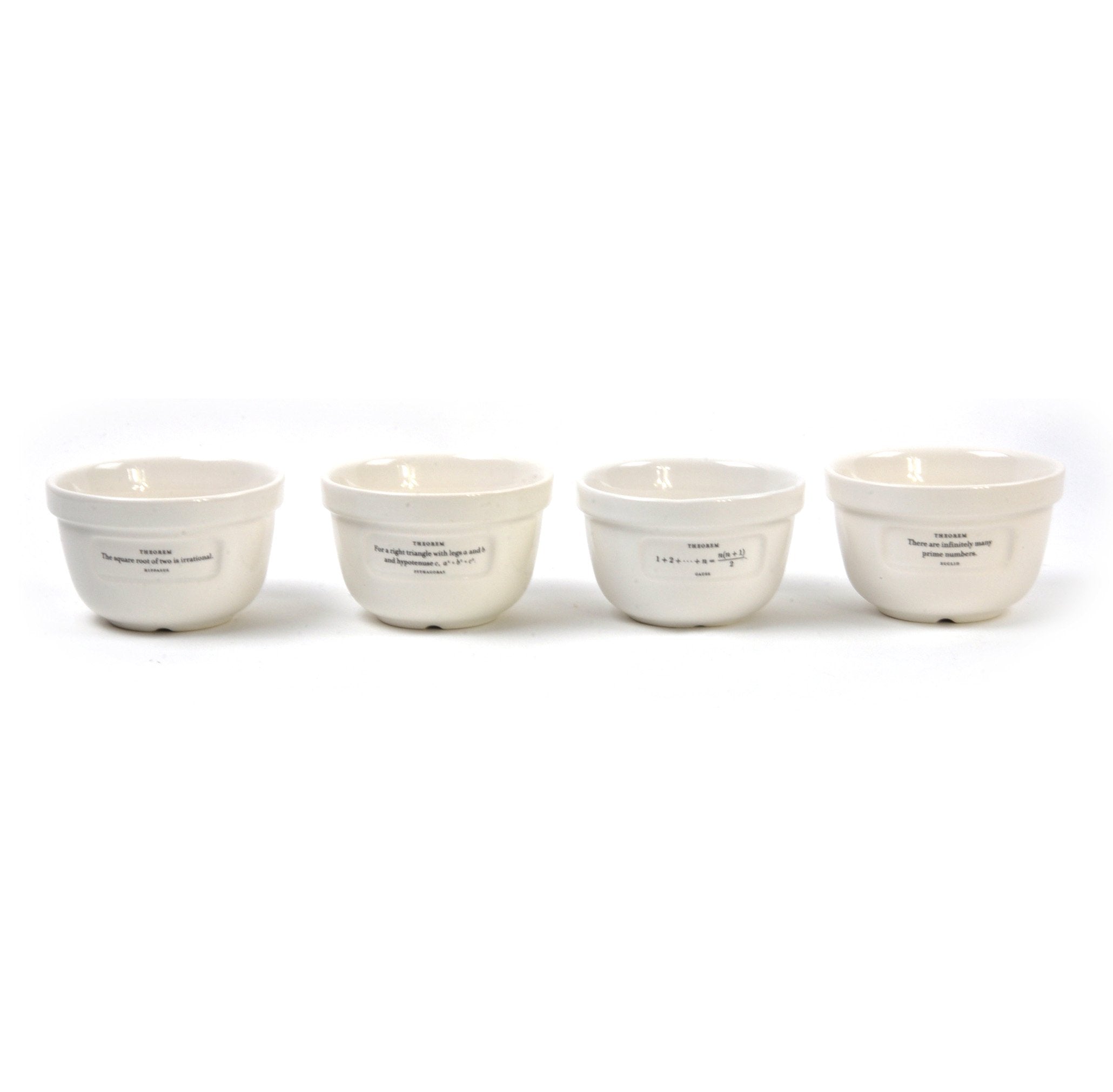 Each bowl holds 8 oz; 4 inch diameter and 2 inch depth.