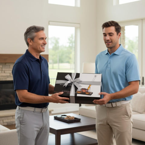 The Wine Savant gift-ready golf barware as an elegant present