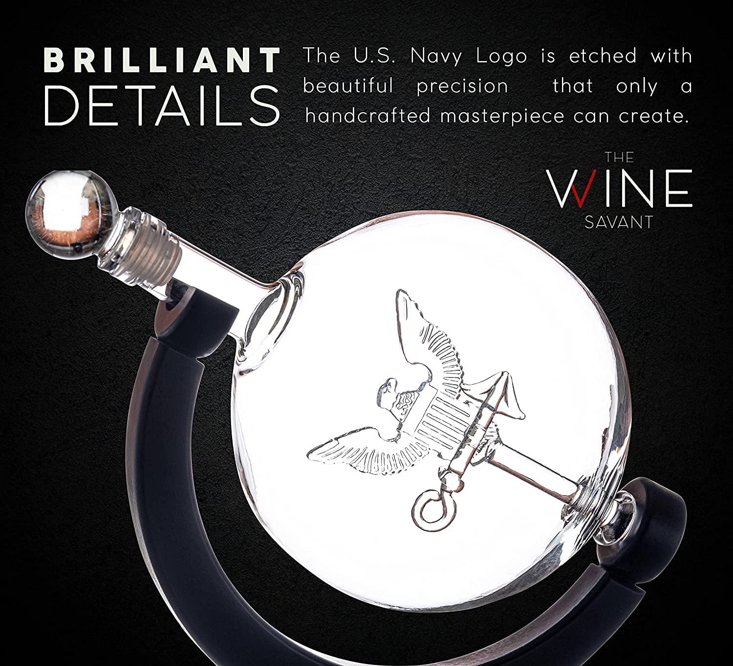 The Wine Savant lead-free borosilicate glass delivers crystal clarity
