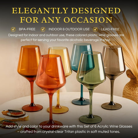The Wine Savant European style crystal stemmed look combines style and practicality for pool parties.