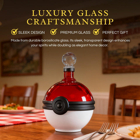The Wine Savant premium borosilicate glass decanter offers clarity and durability.