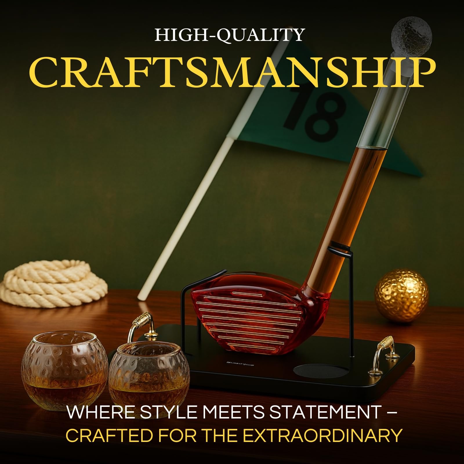 The Wine Savant serving tray stand keeps the set secure and accessible