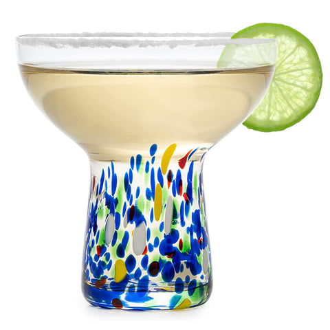 The Wine Savant four-piece margarita glass set, 6 ounces each, for shared gatherings.