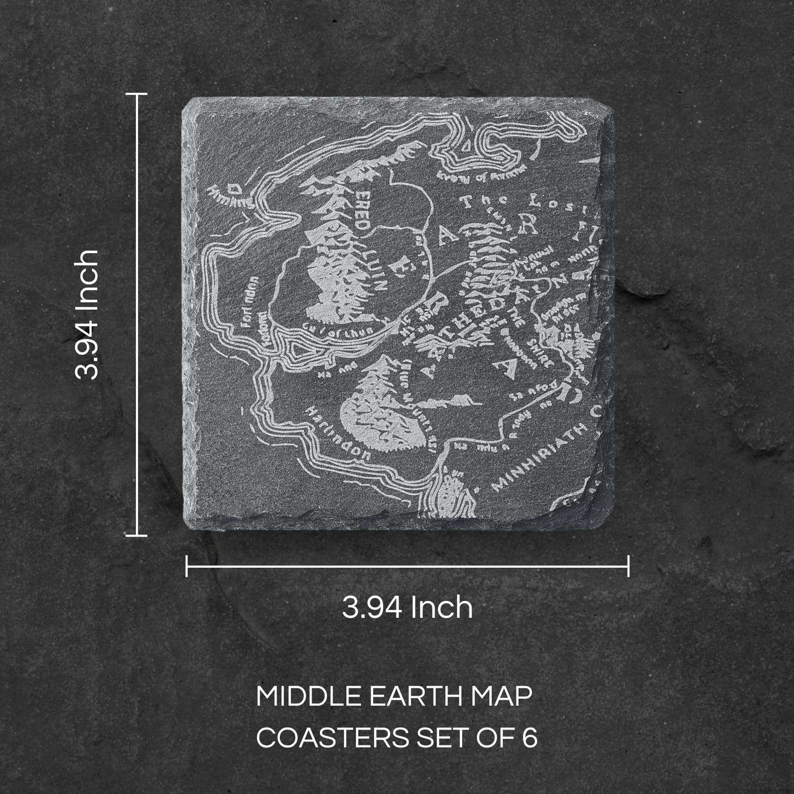 The Wine Savant coasters showcase premium natural slate craftsmanship and rustic charm