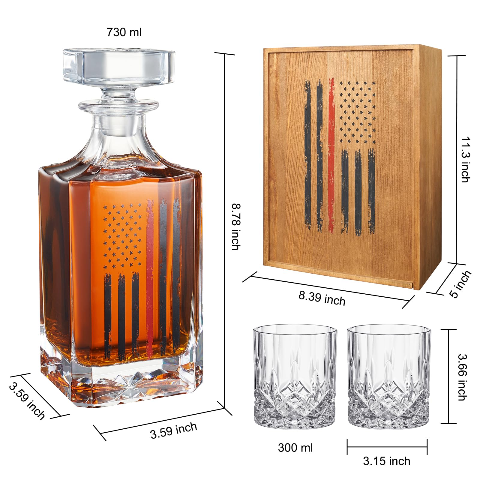 The Wine Savant wood gift box elevates the gift presentation.