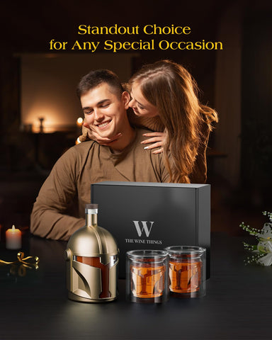 The Wine Things Galaxy decanter 34oz capacity is ideal for everyday pours.
