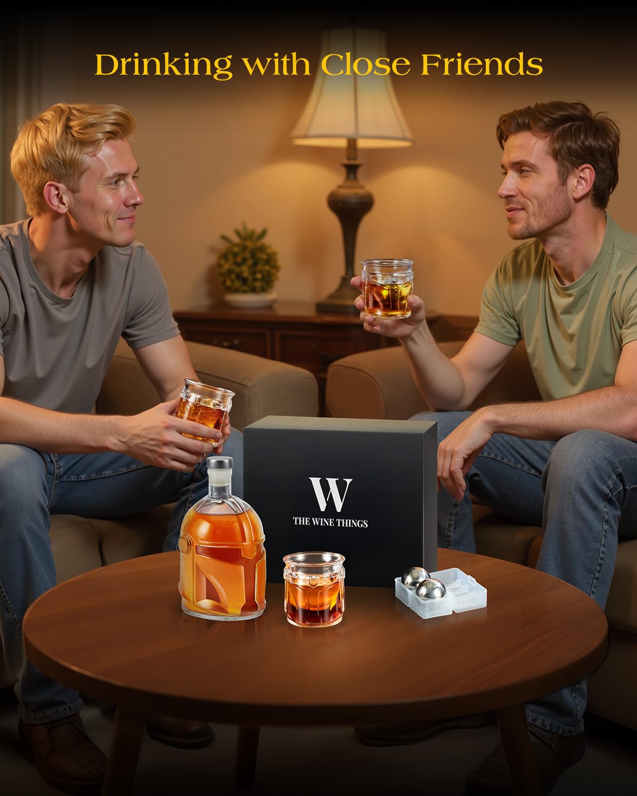 The Wine Things home-bar-display doubles as a striking conversation piece.