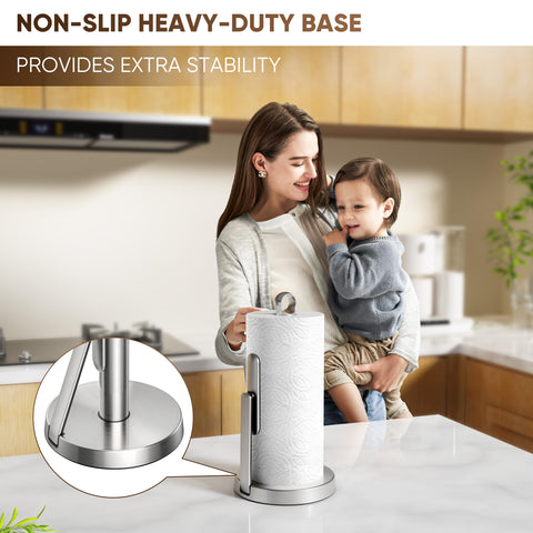 Theaoo kitchen-friendly dispenser keeps towels within reach while cooking.