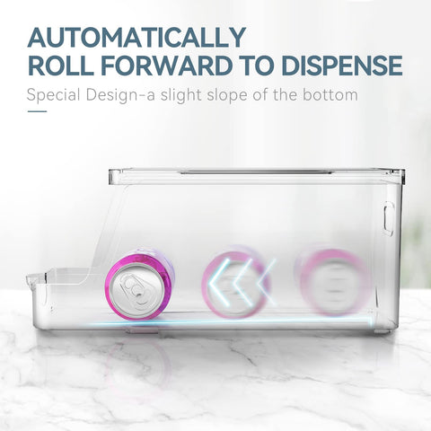 theaoo soda can dispenser stacked two units shows stability