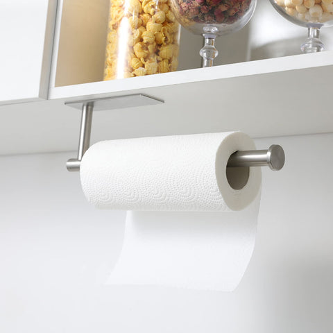 theaoo stainless steel wall mount paper towel holder horizontal for easy access