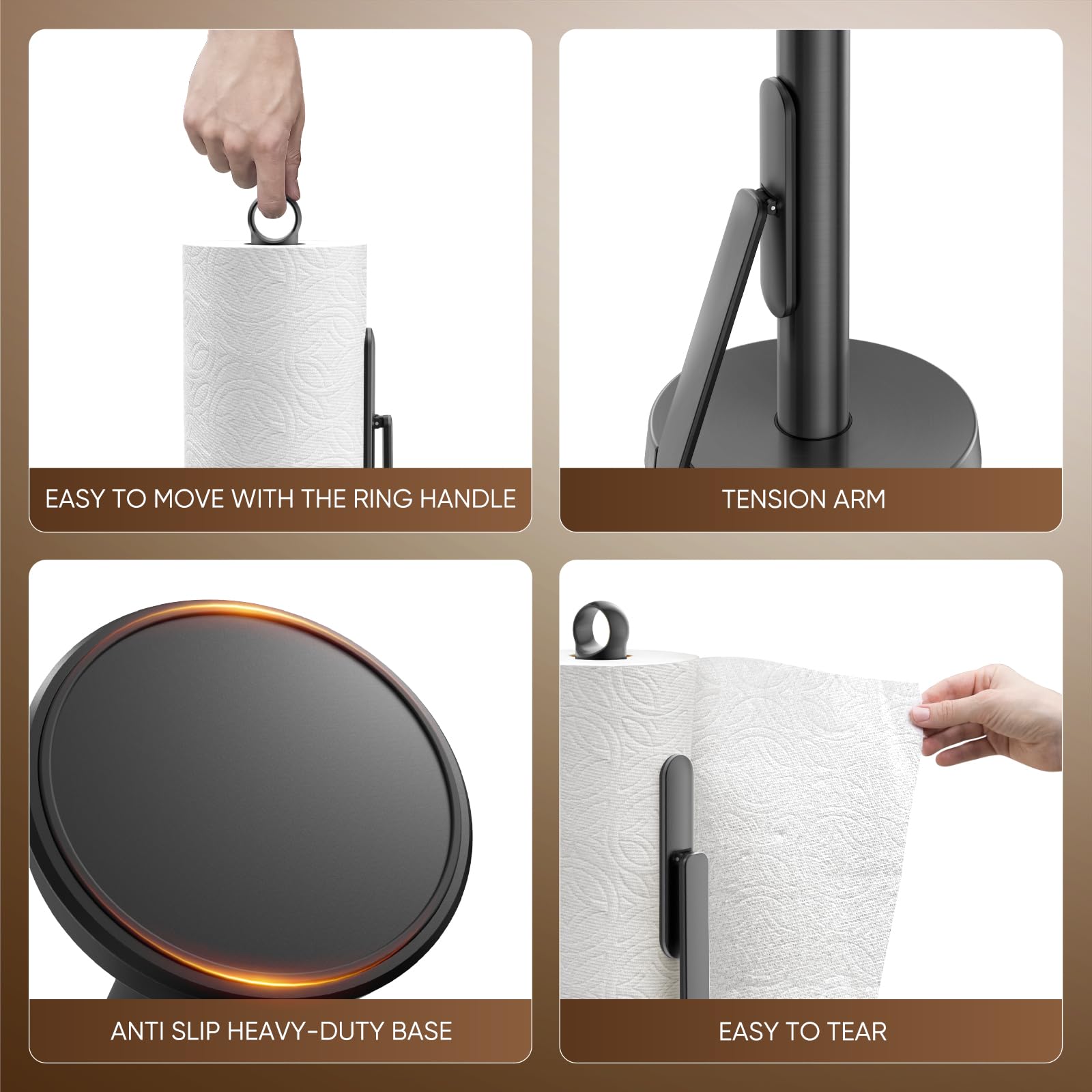 theaoo SUS 304 stainless steel finish resists rust and wear