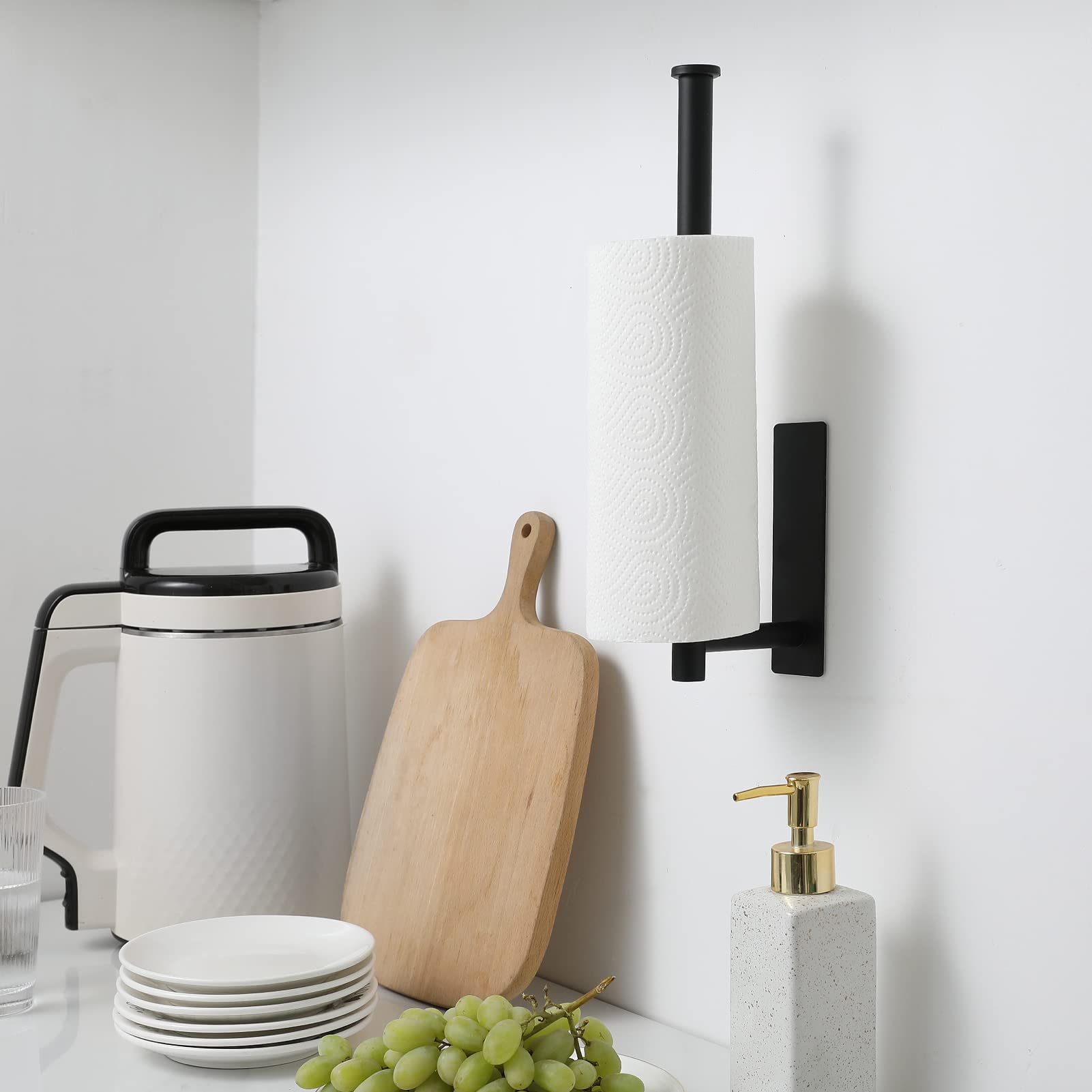theaoo SUS304 stainless steel adhesive paper towel holder rust-free durability