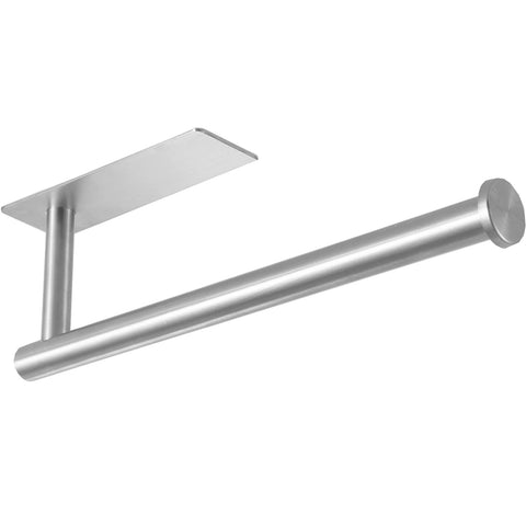 theaoo under-cabinet paper towel holder with adhesive mount keeps counters tidy