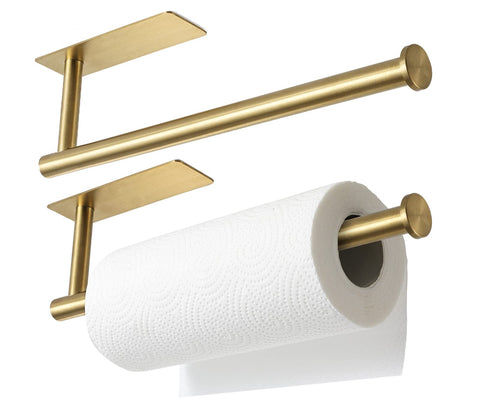 theaoo under-cabinet paper towel holder in matte black keeps towels within reach and clutter-free.