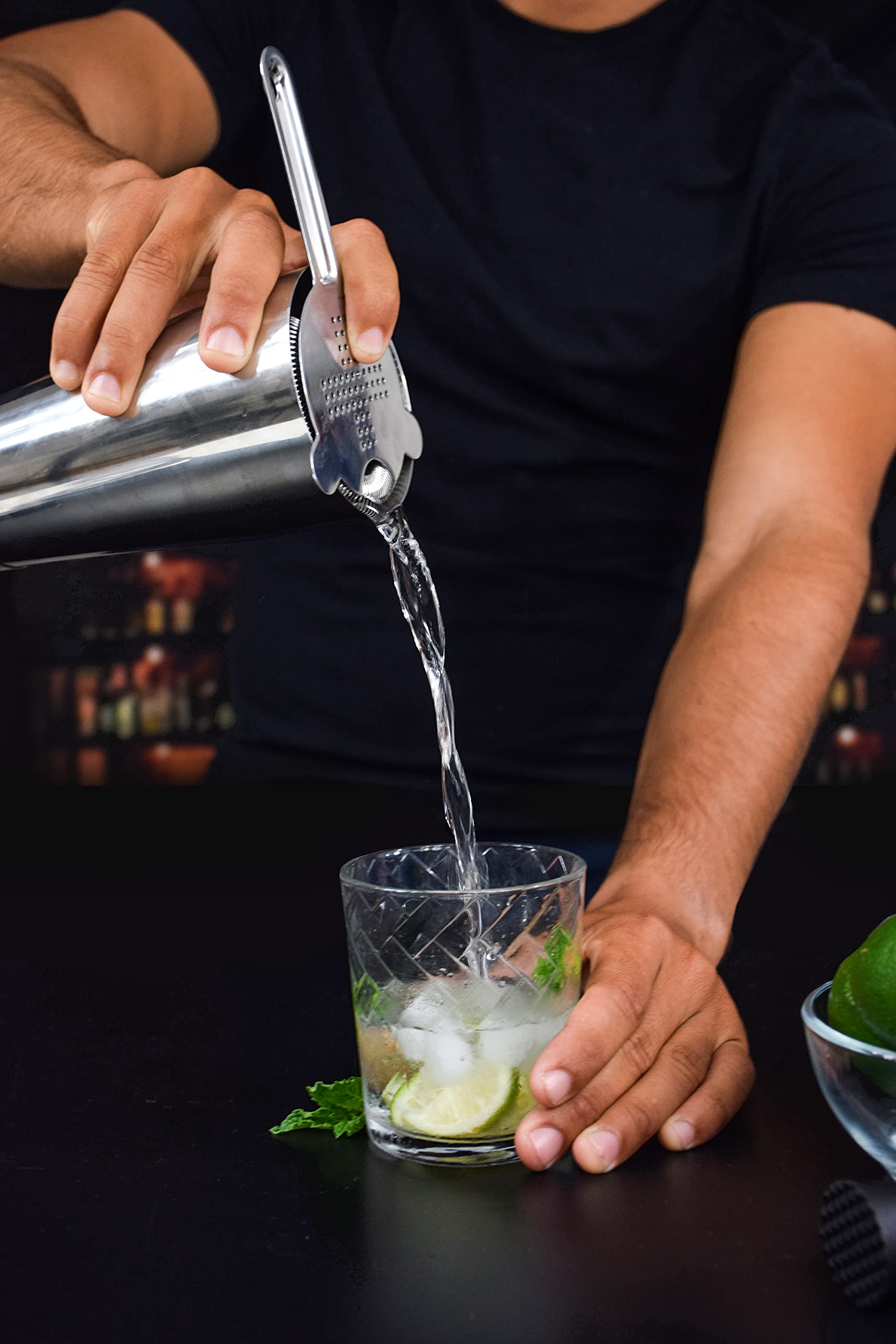 TheBarsentials Conical Fine Mesh Sieve filters tiny bits for pristine cocktails.