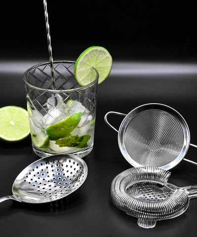 TheBarsentials Double Strainer enhances filtration for silky cocktails.