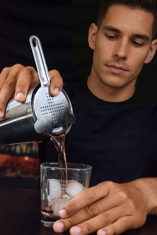 TheBarsentials Fine-Mesh Sifter catches fine particles for clear drinks.