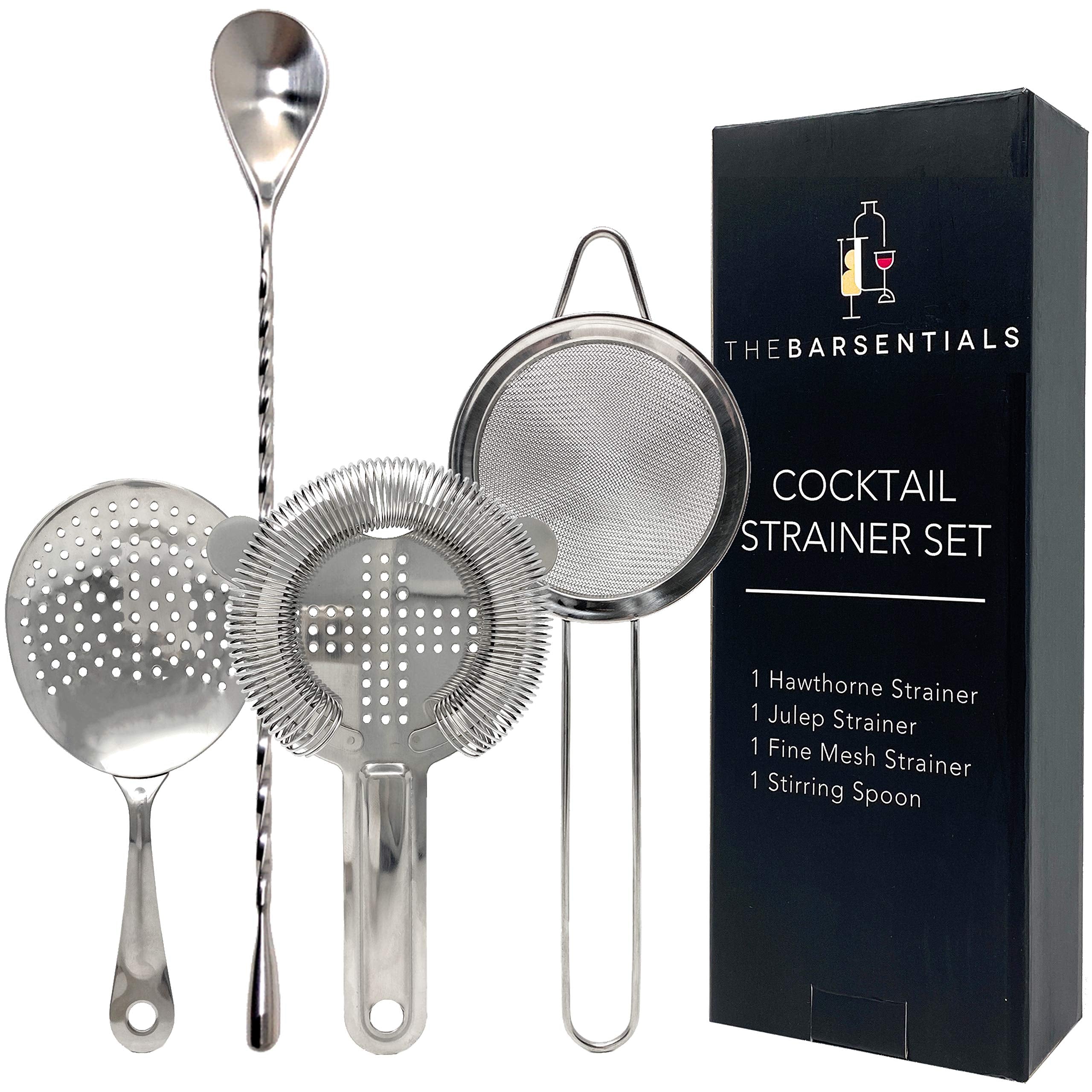 TheBarsentials Hawthorne Strainer with spring for precise filtration in cocktails.