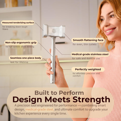 TheDOM single-piece design prevents dirt buildup and keeps the head secure.