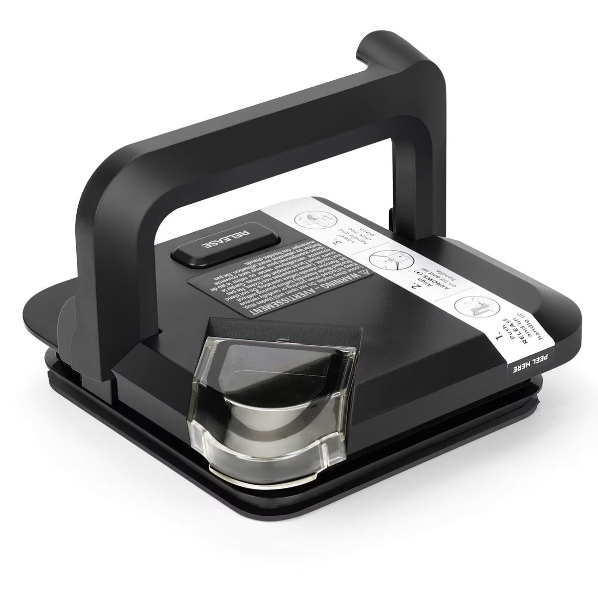 TheFaith Ninja 72oz lid top-locking close-up demonstrates secure blending