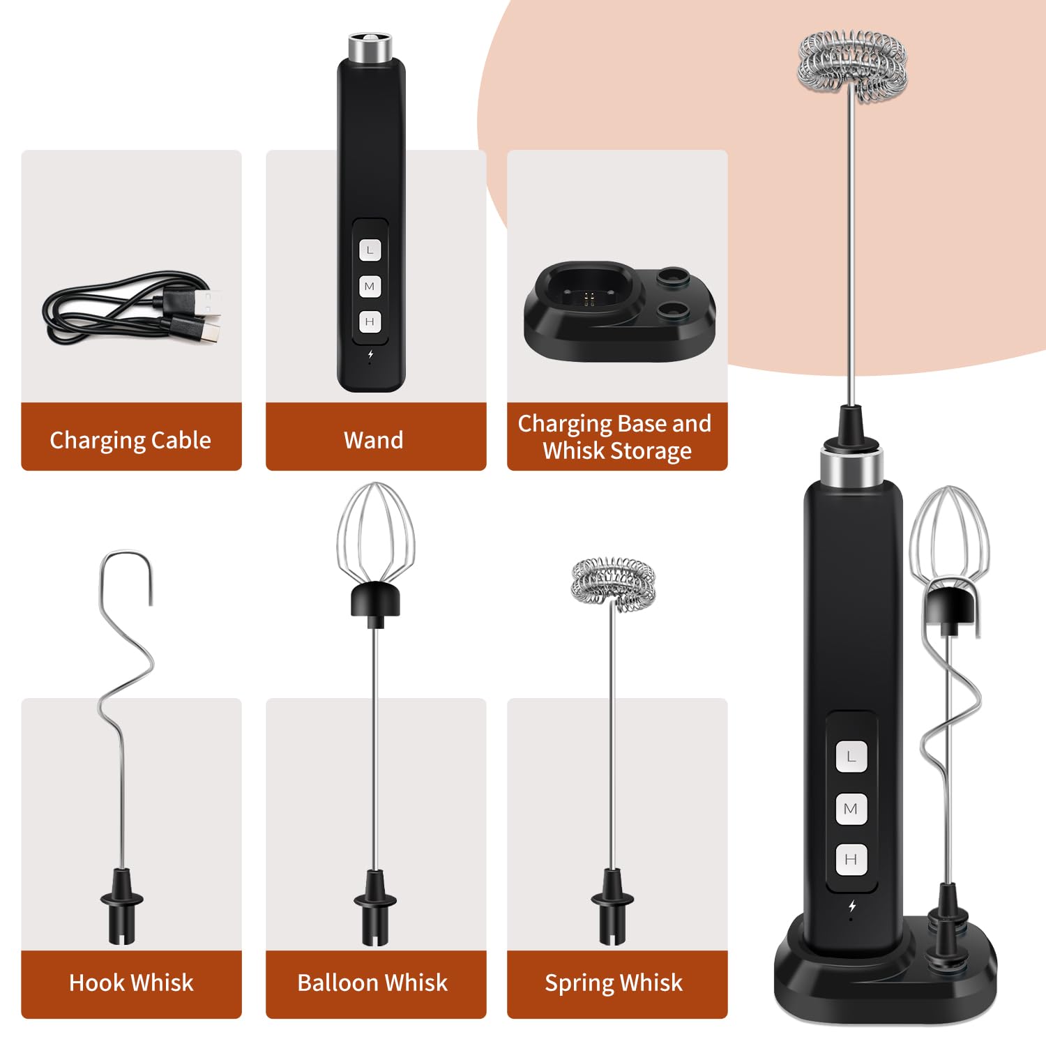 Theresduet balloon whisk whips eggs or cream to soft peaks