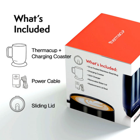 Thermacup Mega ergonomic handle provides comfortable grip during sipping.