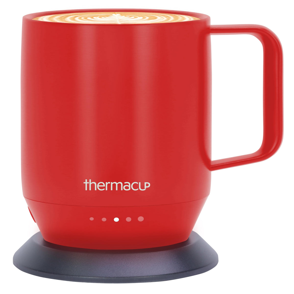 THERMACUP premium heated mug with lid; ideal for desk use and spill-free heat maintenance.