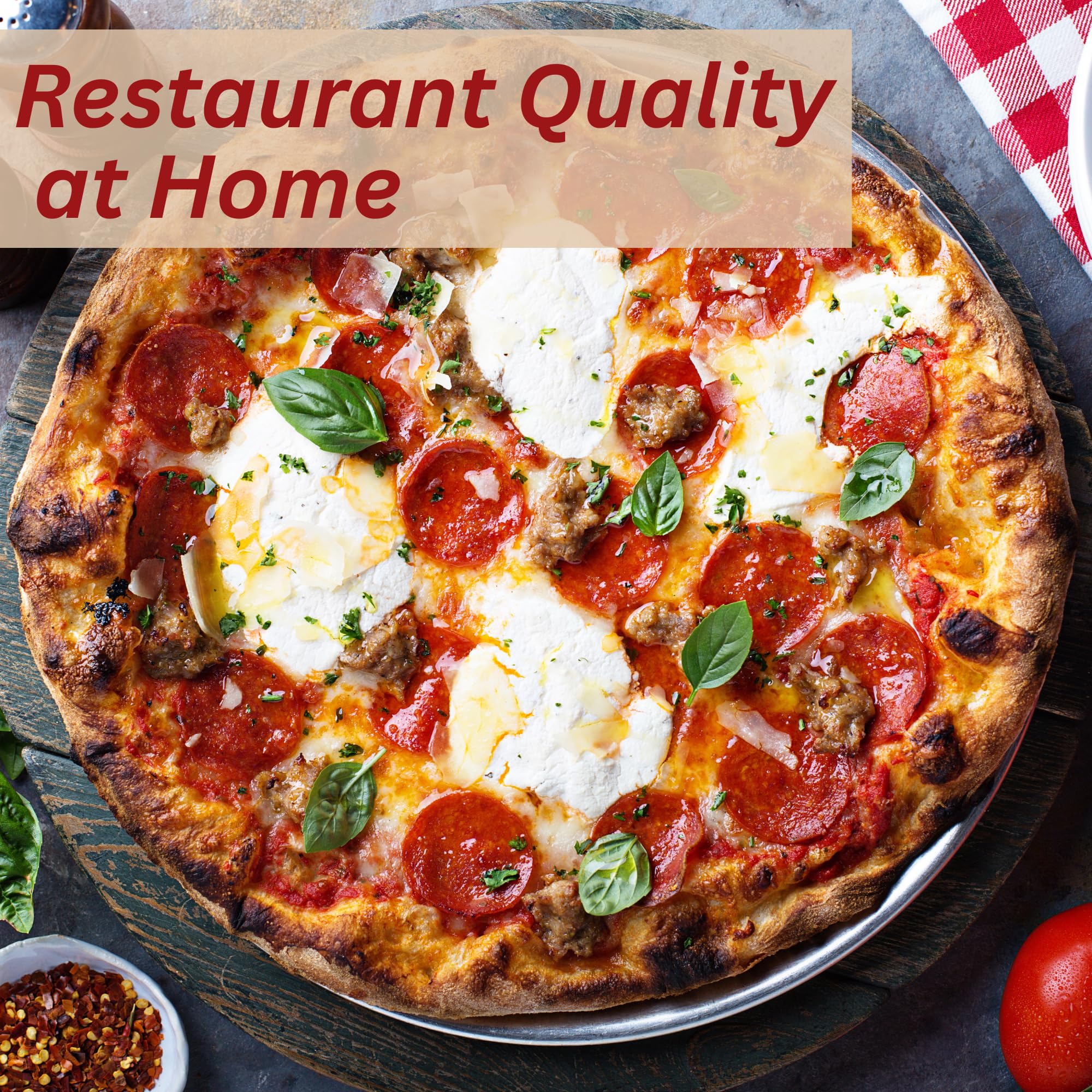 ThermiChef Pizza Steel laser-cut durability for long-lasting performance