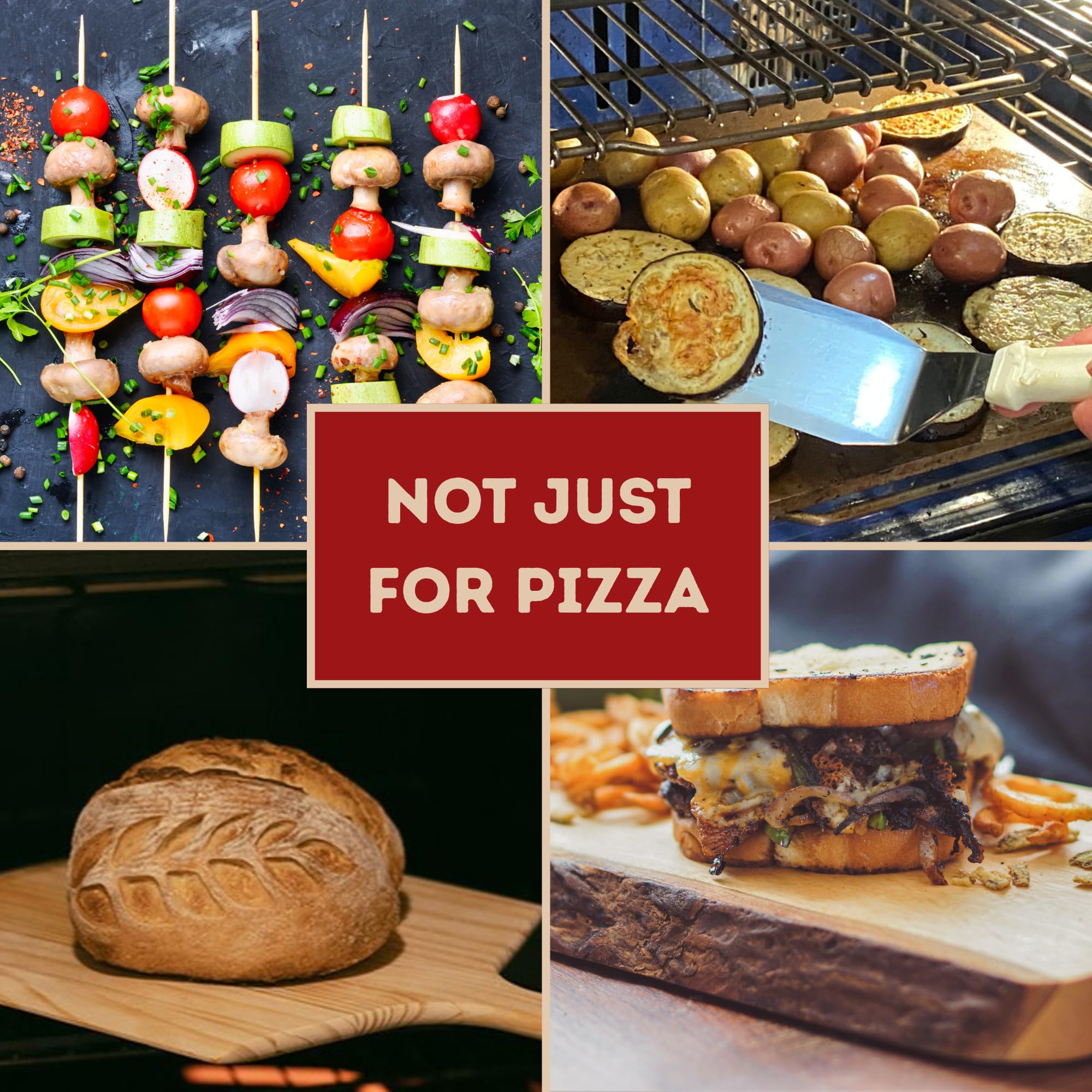 ThermiChef Pizza Steel on grill delivering smoky, crisp edges
