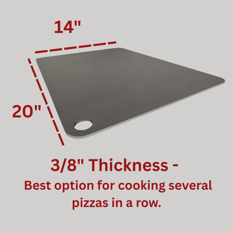 ThermiChef Pizza Steel oven view shows crust formation with even heat