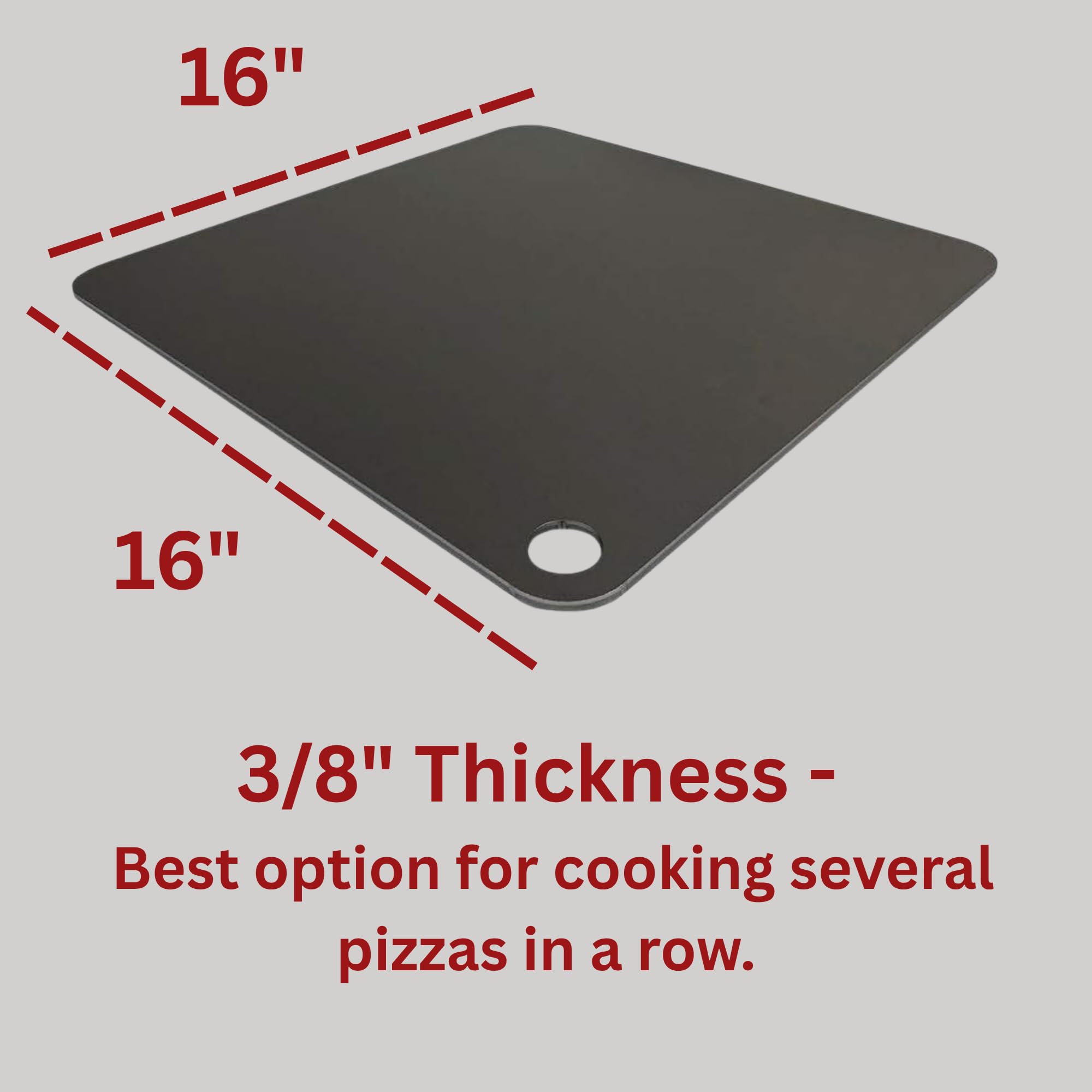 ThermiChef pizza steel in oven ready for even heat and quick browning